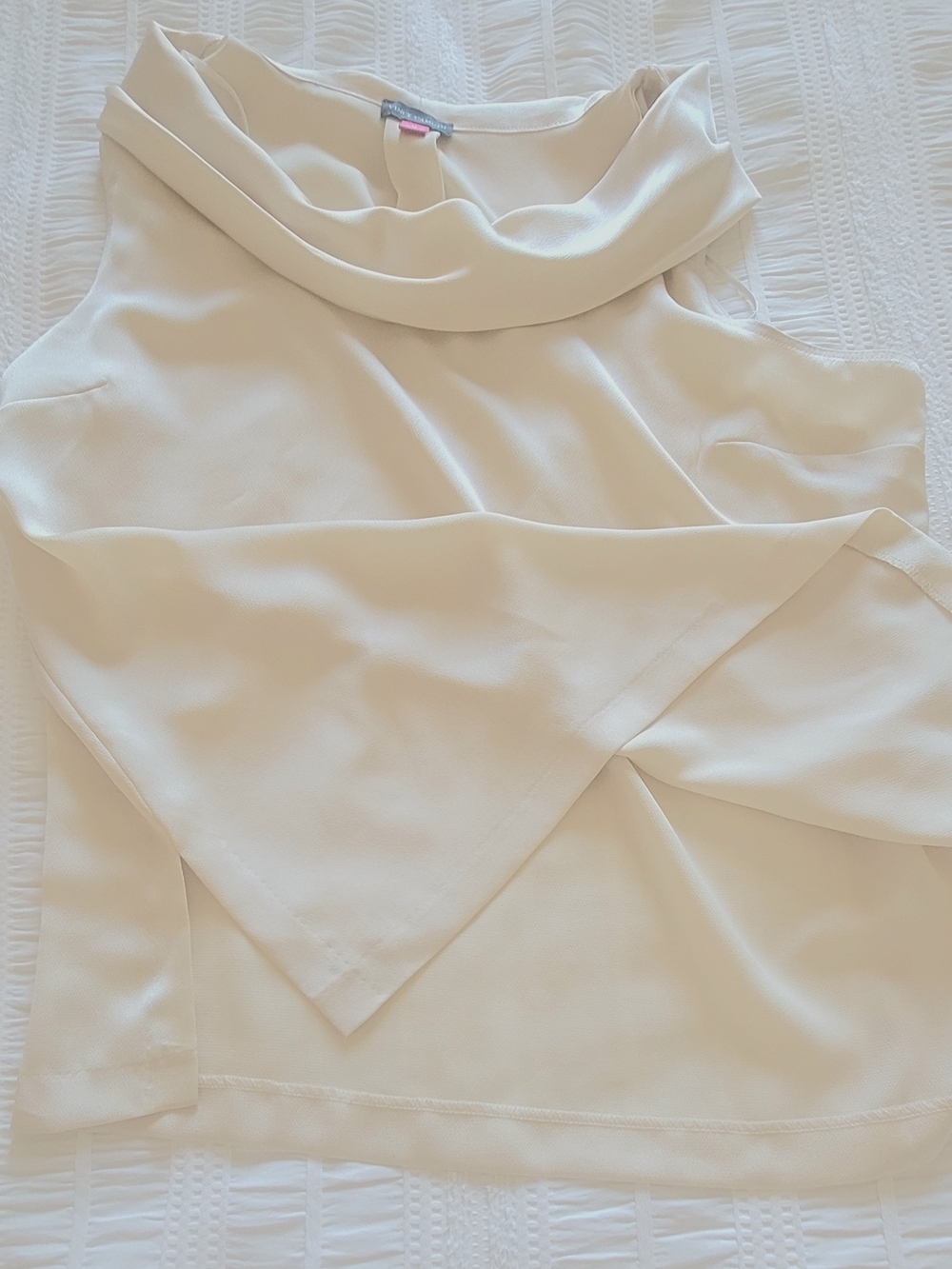 Ivory Cowl Neck Sleeveless Top - Picture 4 of 6